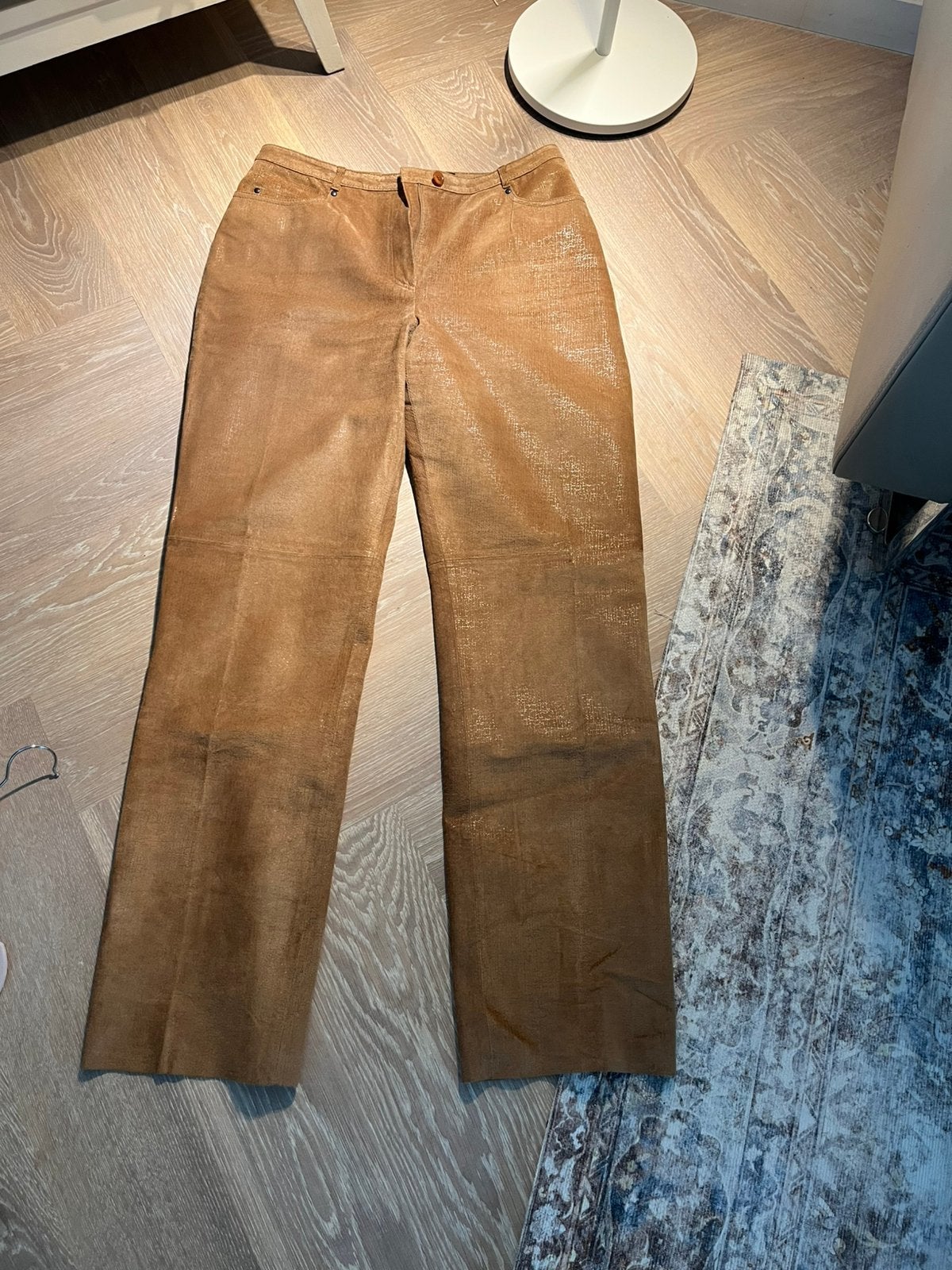 Taifun suedeleren  broek 40 zgn!, Maat 38/40 (M), Bruin, Ophalen of Verzenden, Zo goed als nieuw