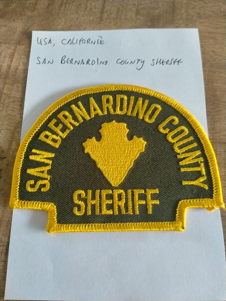 USA , Californië , San Bernardino County Sheriff , Patch, Verzenden, Overige soorten, Amerika, Embleem of Badge