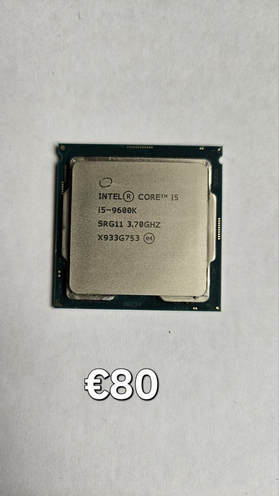 Intel Core i5-9600K Processor 3.70GHz, 6-core, Gebruikt, Ophalen of Verzenden, 3 tot 4 Ghz