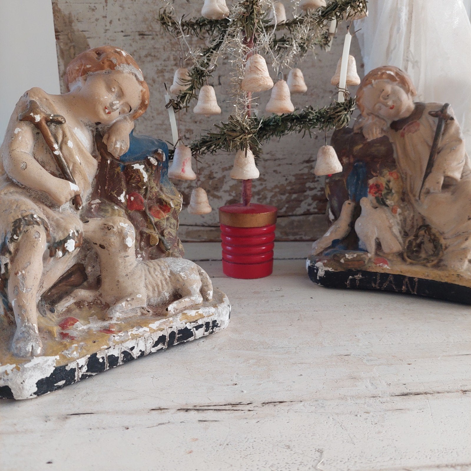 brocante Jezus en St Janneke beelden, Antiek en Kunst, Ophalen of Verzenden