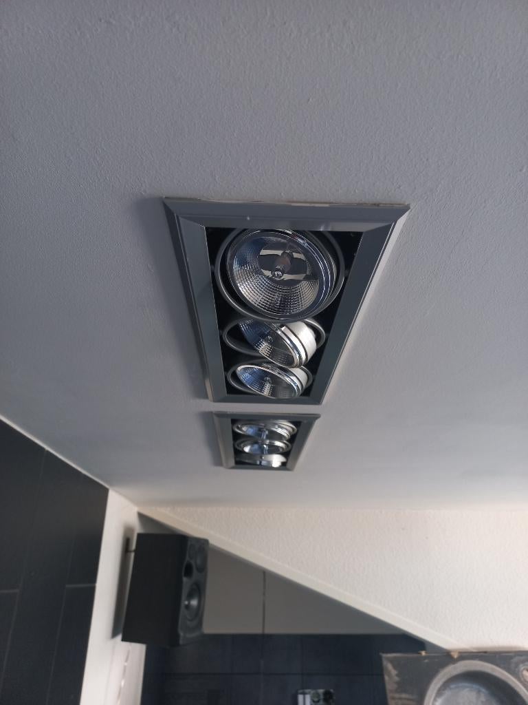 Diverse maten Kardamed inbouwspots, Gebruikt, Metaal of Aluminium, Ophalen of Verzenden, Led
