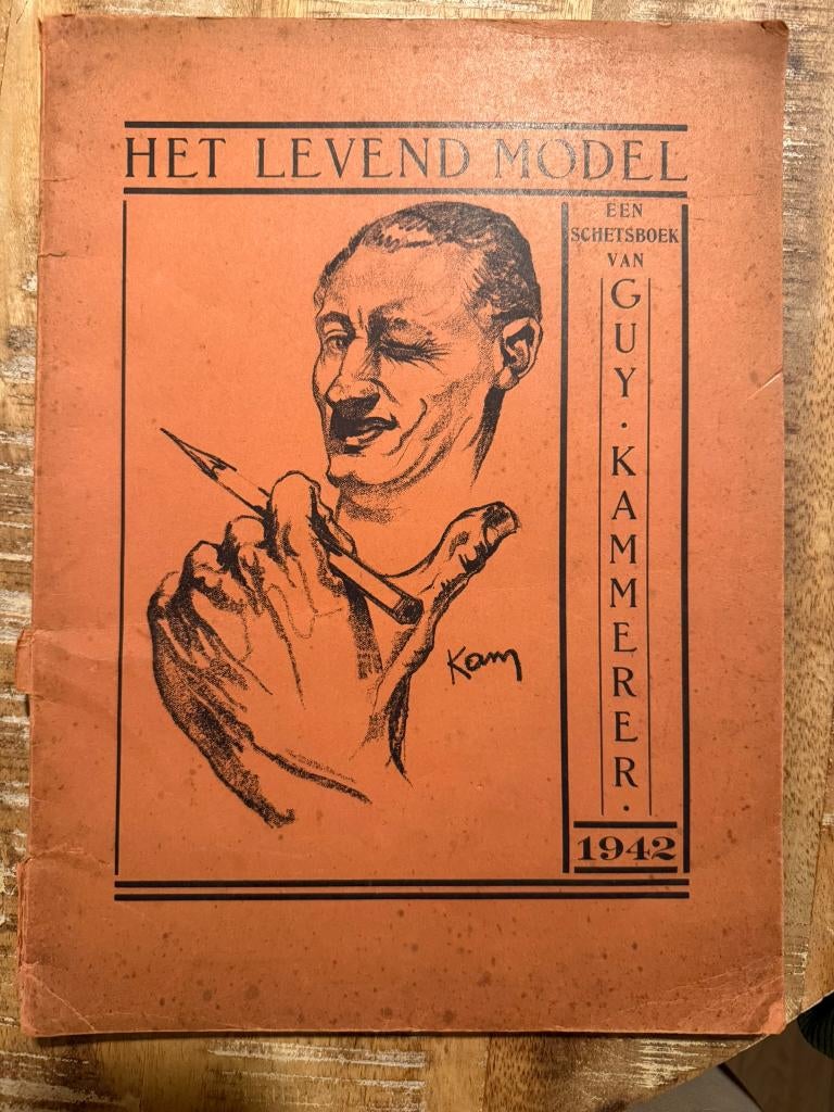 Het levend model, een schetsboek van Guy Kammerer 1942, Antiek en Kunst, Ophalen of Verzenden, Guy Kammerer