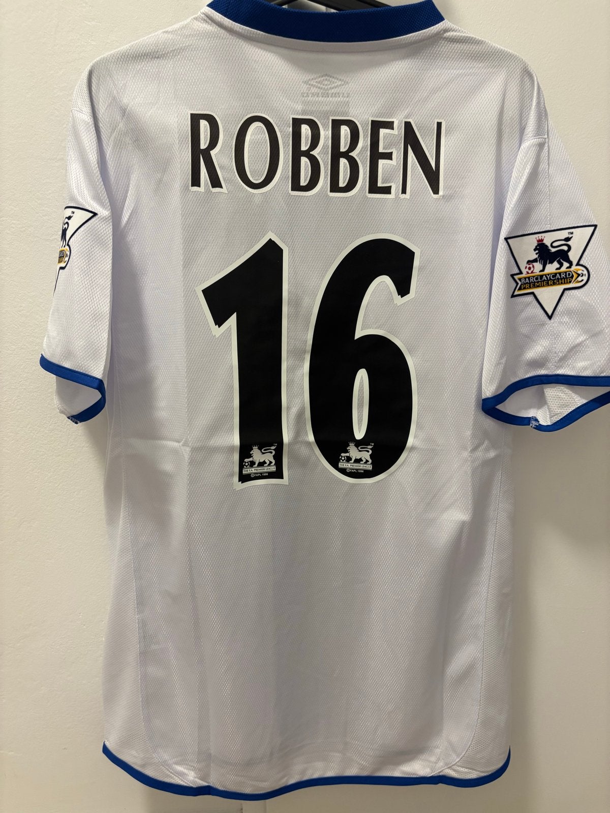 Retro Arjen Robben Chelsea large umbro mourinho drogba terry, Maat 52/54 (L), Wit, Nieuw, Ophalen of Verzenden