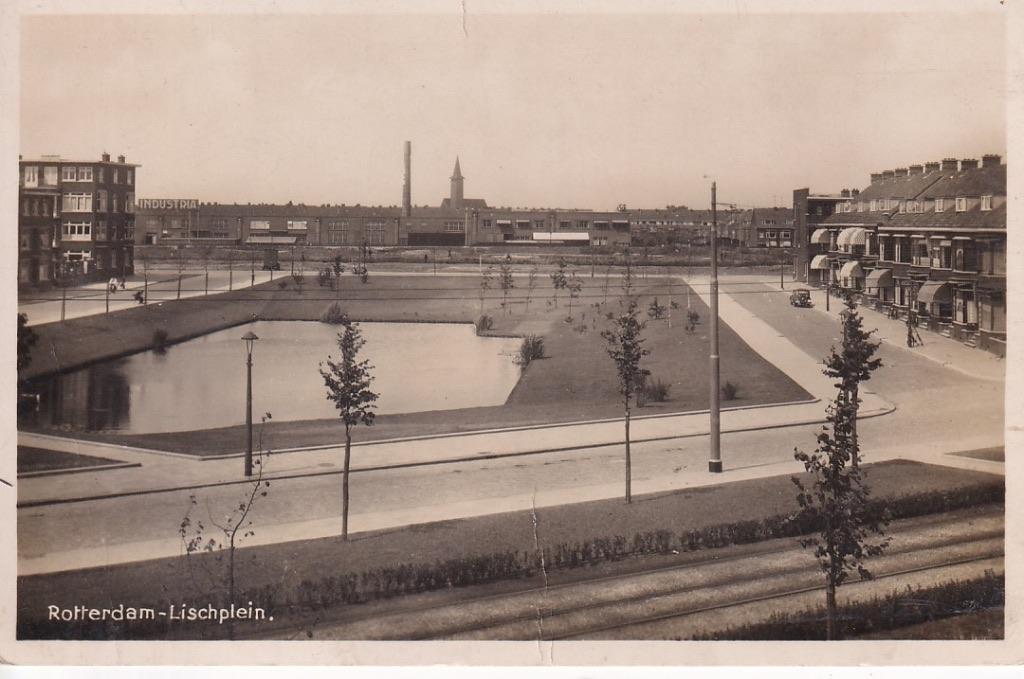 722R Rotterdam Lisplein naar Gordelweg en Hillegersberg, Ophalen of Verzenden, 1920 tot 1940, Gelopen, Zuid-Holland