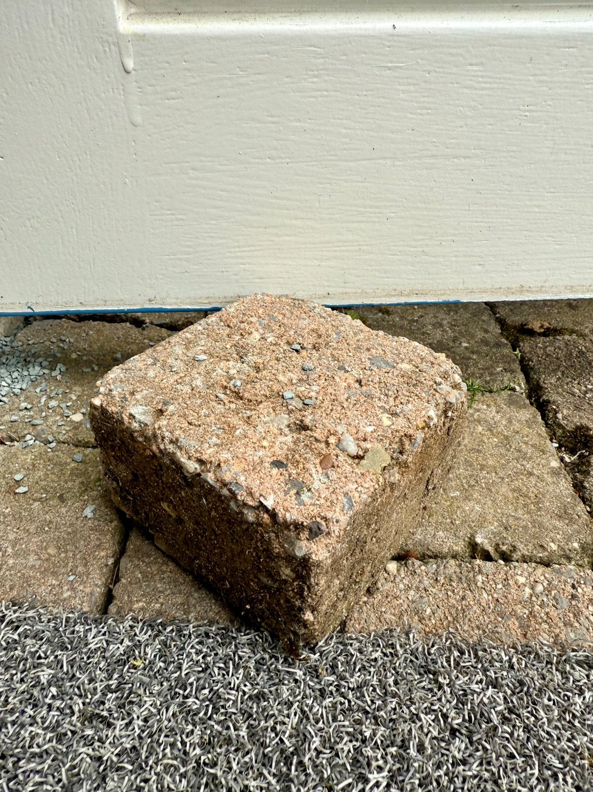 6x6 cm Natuurstenen Tegels – Totaal 25 m², Tuin en Terras, Ophalen, Zo goed als nieuw, Natuursteen