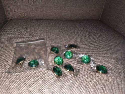 Broches pauwenveren, Overige materialen, Overige kleuren, Minder dan 4 cm, Nieuw