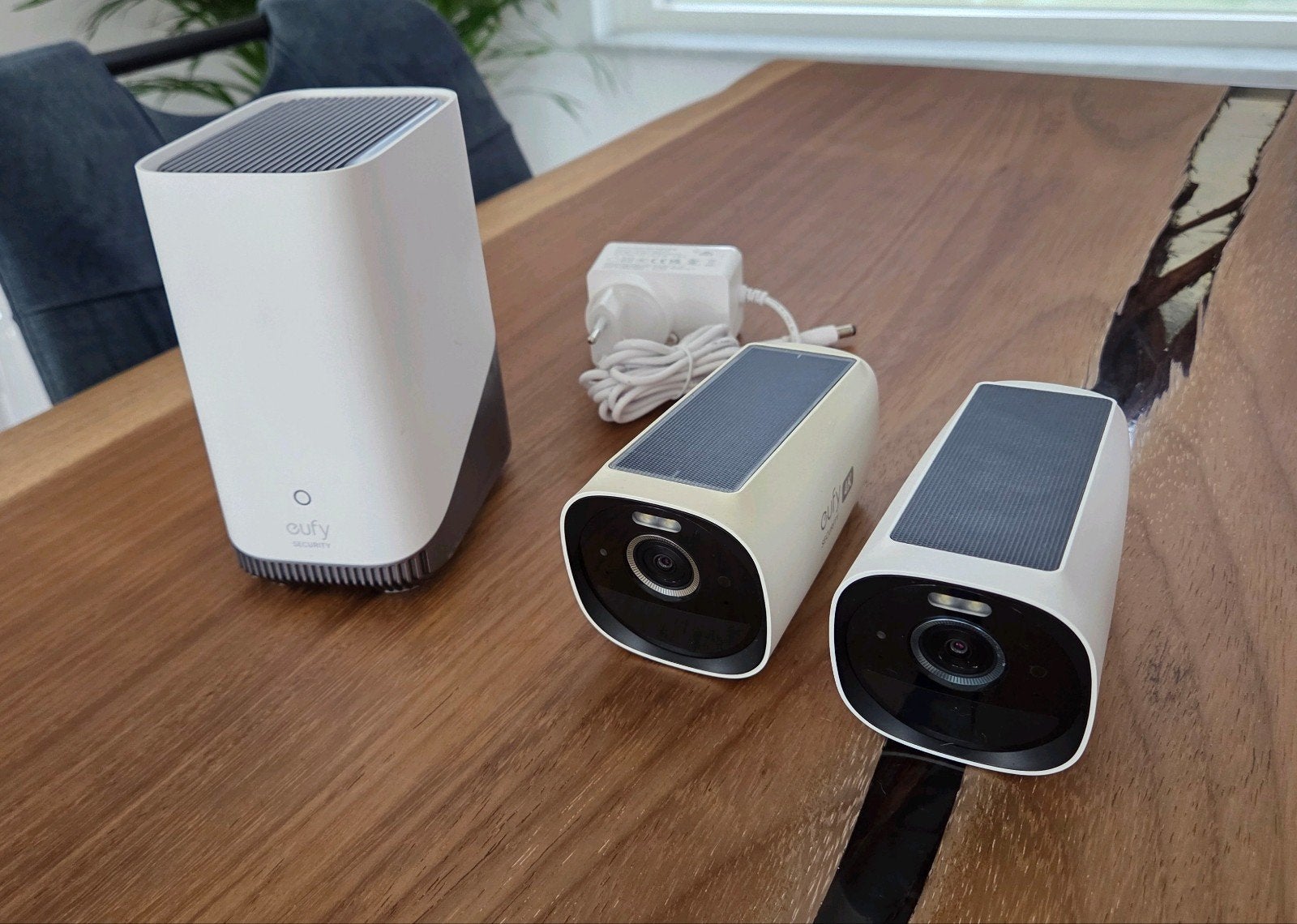 Eufy HomeBase 3 met 2x S330 4K camera's, Ophalen, Gebruikt, Buitencamera