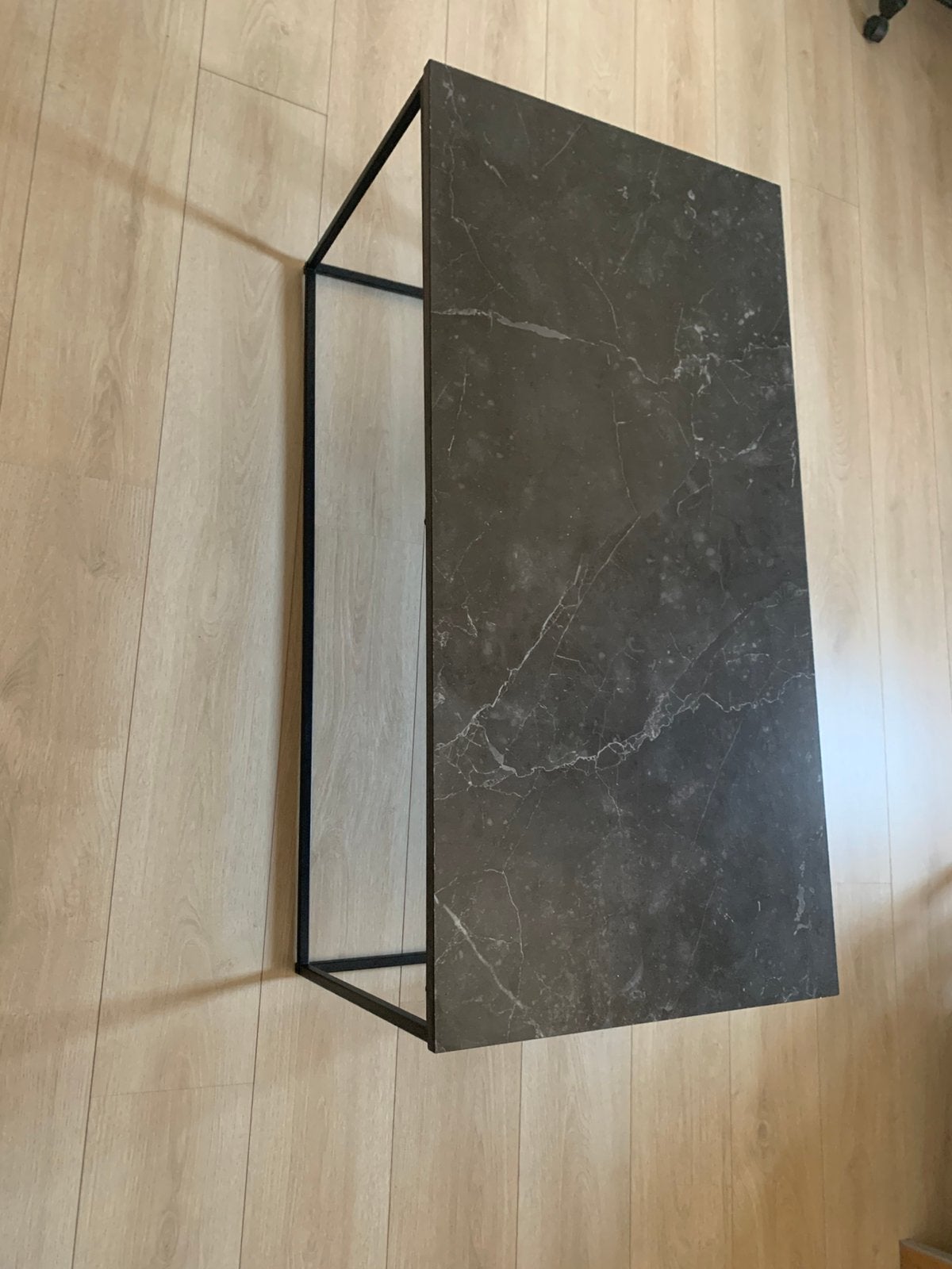 Marmer salontafel jysk, Ophalen, 100 tot 150 cm, 50 tot 100 cm, Zo goed als nieuw