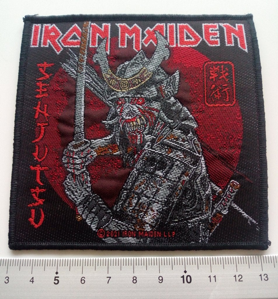 Iron Maiden vrij mooie officiele Senjutsu patch 259, Verzenden, Nieuw, Kleding