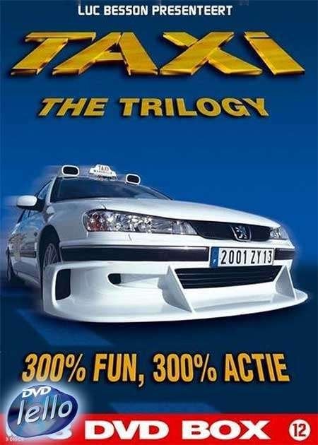 Taxi Trilogy (1998, 2000, 2003 Samy Naceri) NL Box, igs, Cd's en Dvd's, Vanaf 12 jaar, Ophalen of Verzenden, Gebruikt, Actiekomedie