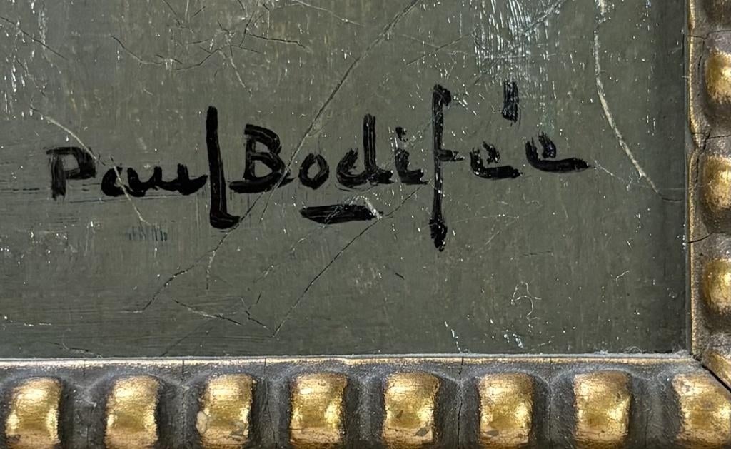 304. Olieverfschilderij, Paul Bodifée - boslandschap., Antiek en Kunst, Kunst | Schilderijen | Klassiek, Ophalen of Verzenden