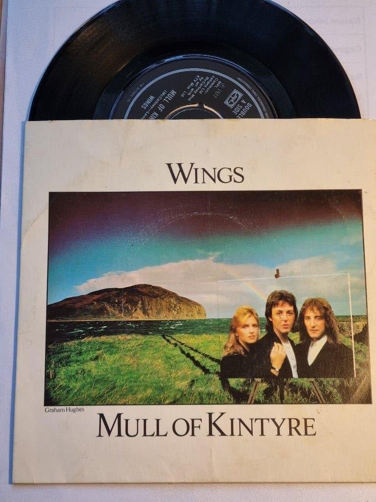 single Wings MULL OF KINTYRE prachtige hit uit 1977 Super, Cd's en Dvd's, Vinyl Singles, 7 inch, Ophalen of Verzenden, Zo goed als nieuw