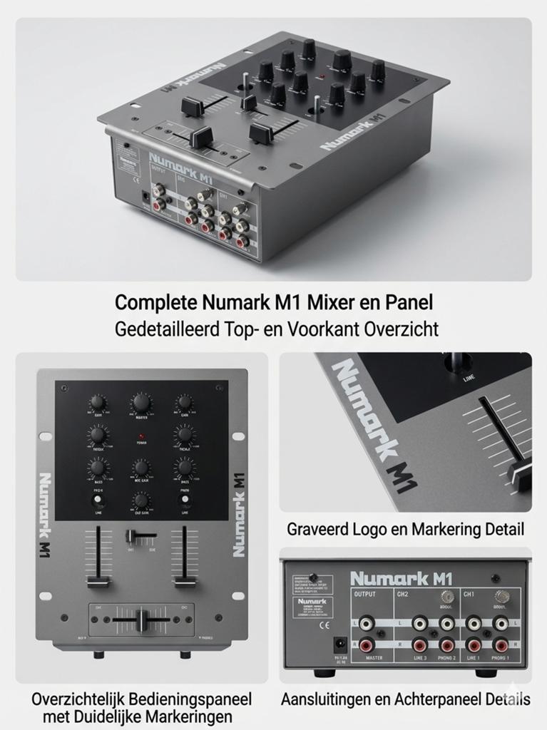 Numark M1 compacte 2-kanaals DJ Mixer, Muziek en Instrumenten, Mengpanelen, Ophalen of Verzenden, Gebruikt, Minder dan 5 kanalen