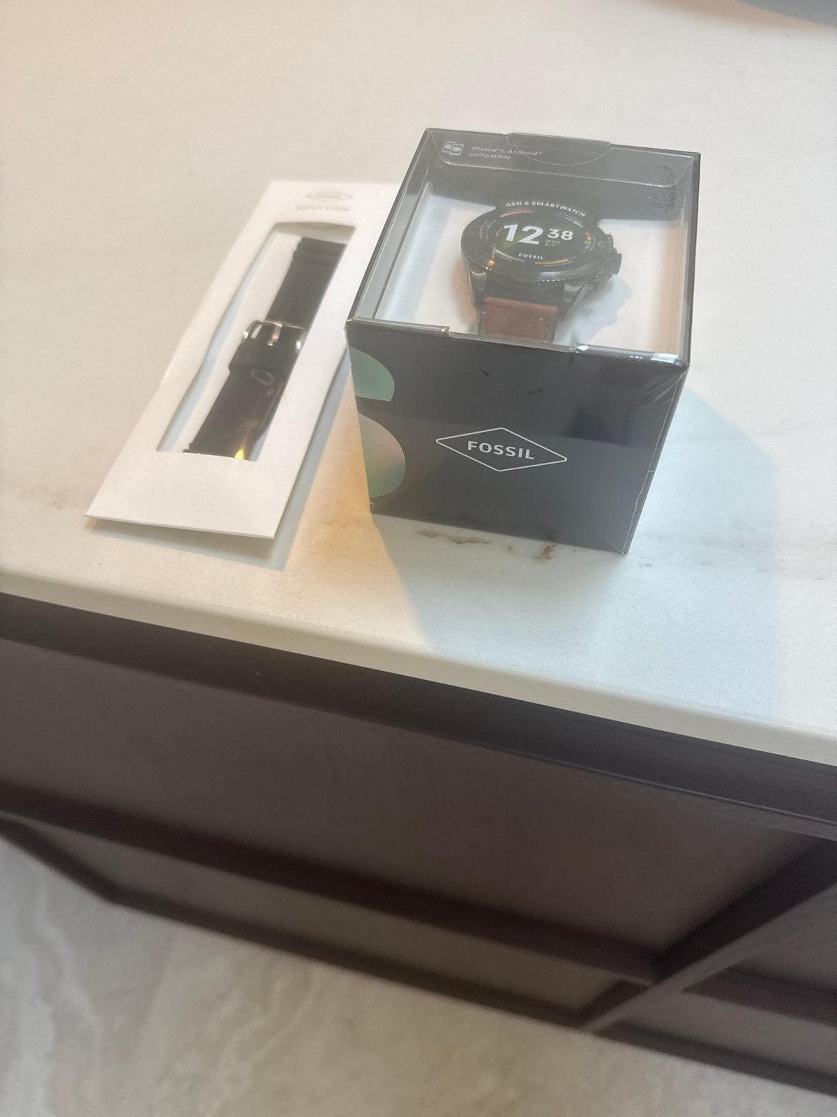 Fossil Gen 6 Smartwatch (Nieuw in doos), Ophalen, Zwart, Nieuw, Waterdicht