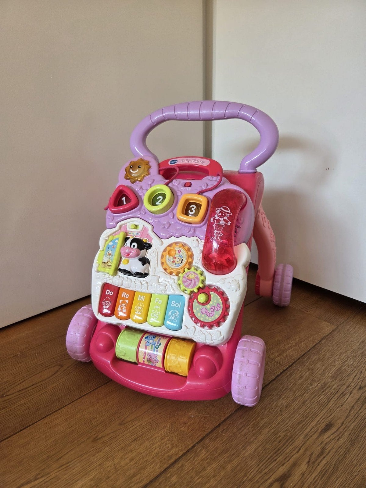 VTech Baby Walker Roze - Leerwagen met Geluid en Licht, Ophalen, Gebruikt, Overige typen, Met licht