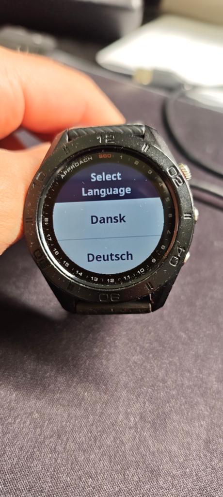 Garmin Approach S60 47mm GPS Golfhorloge, Gebruikt, Zwart, Garmin, Ophalen of Verzenden