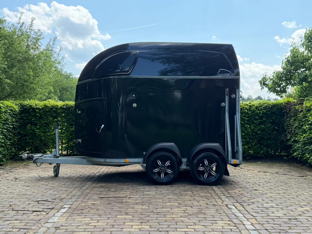 Dikke Bockmann Master met zadelkamer en aluminum bodem., Dieren en Toebehoren, Ophalen, Zo goed als nieuw, 2-paards trailer, Bockmann