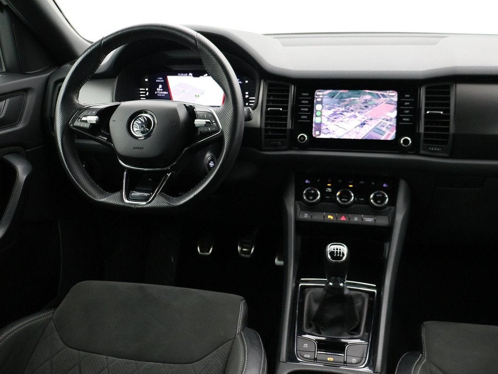 Skoda Kodiaq 1.5 TSI 7-PERS. SPORTLINE + SFEERVERL. | VIRTUA, Auto's, Skoda, Voorwielaandrijving, 4 cilinders, 150 pk, Zwart