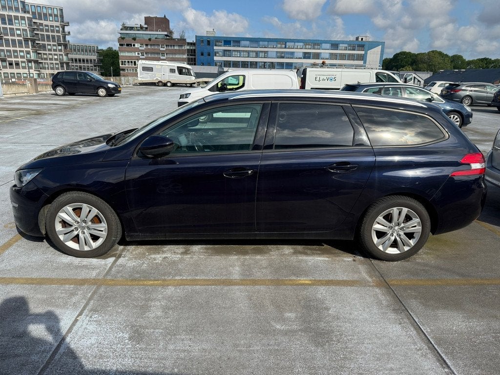 Peugeot 308 SW 1.6 BlueHDI Blue Lease Executive Airco, LMV, Auto's, Peugeot, Voorwielaandrijving, Gebruikt, 4 cilinders, Blauw