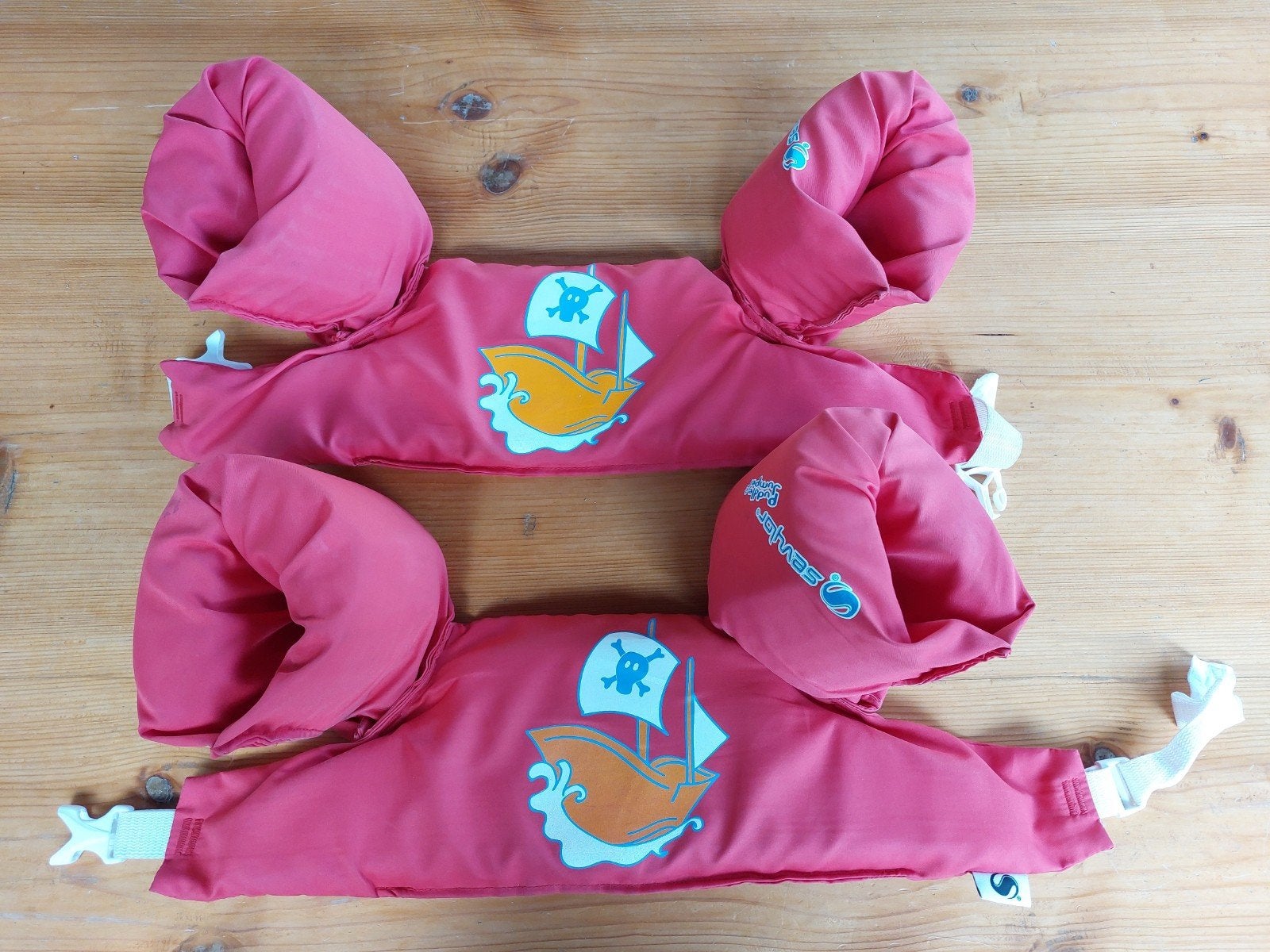2x Sevylor Puddle Jumper zwemvest - Piratenboot (2 stuks), Ophalen of Verzenden, Gebruikt