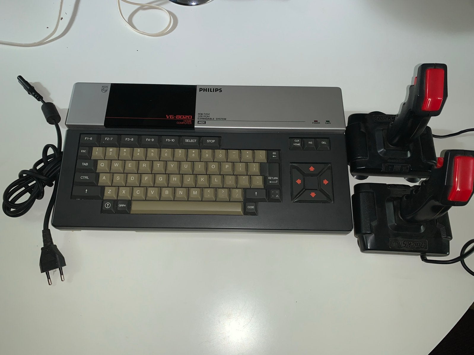 Philips VG-8020 MSX Home Computer met Joysticks, Spelcomputers en Games, Ophalen of Verzenden, Gebruikt