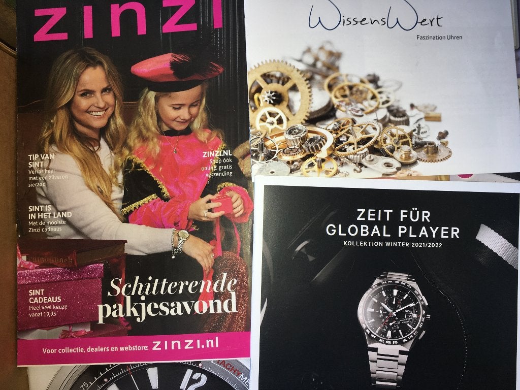11x Zinzi Lucardi Horloge sieraden reclame brochures folders, Ophalen of Verzenden, Nieuw