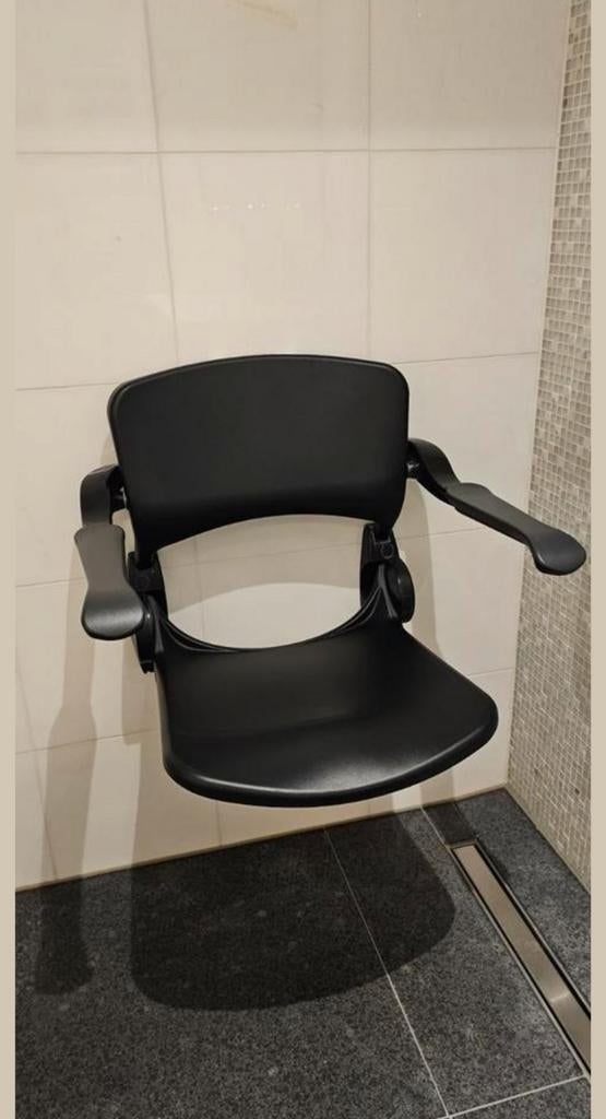 Linido super veilige douchestoel opklapbaar zwart, Overige typen, Zo goed als nieuw, Minder dan 100 cm, 25 tot 50 cm