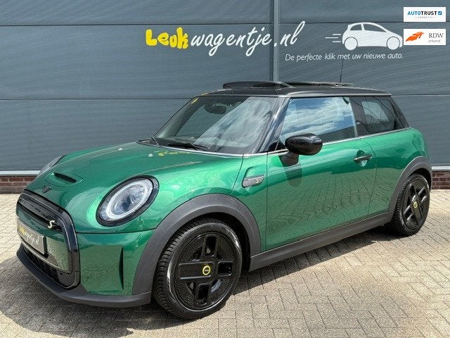 MINI Electric Collection *panoramadak *p-camera *cruise *pdc, Gebruikt, 33 kWh, 4 stoelen, Leder en Stof