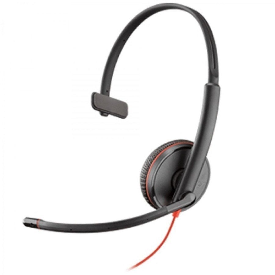 Plantronics Blackwire C3215 USB-A Headset Zwart, Support@poly.com, Plantronics, Ophalen of Verzenden, Zo goed als nieuw