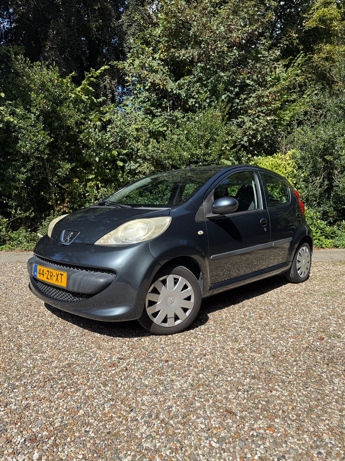 Peugeot 107 1.0 12V 5DR 2008 Grijs Airco Michelin, Auto's, Voorwielaandrijving, 4 stoelen, 68 pk, Origineel Nederlands