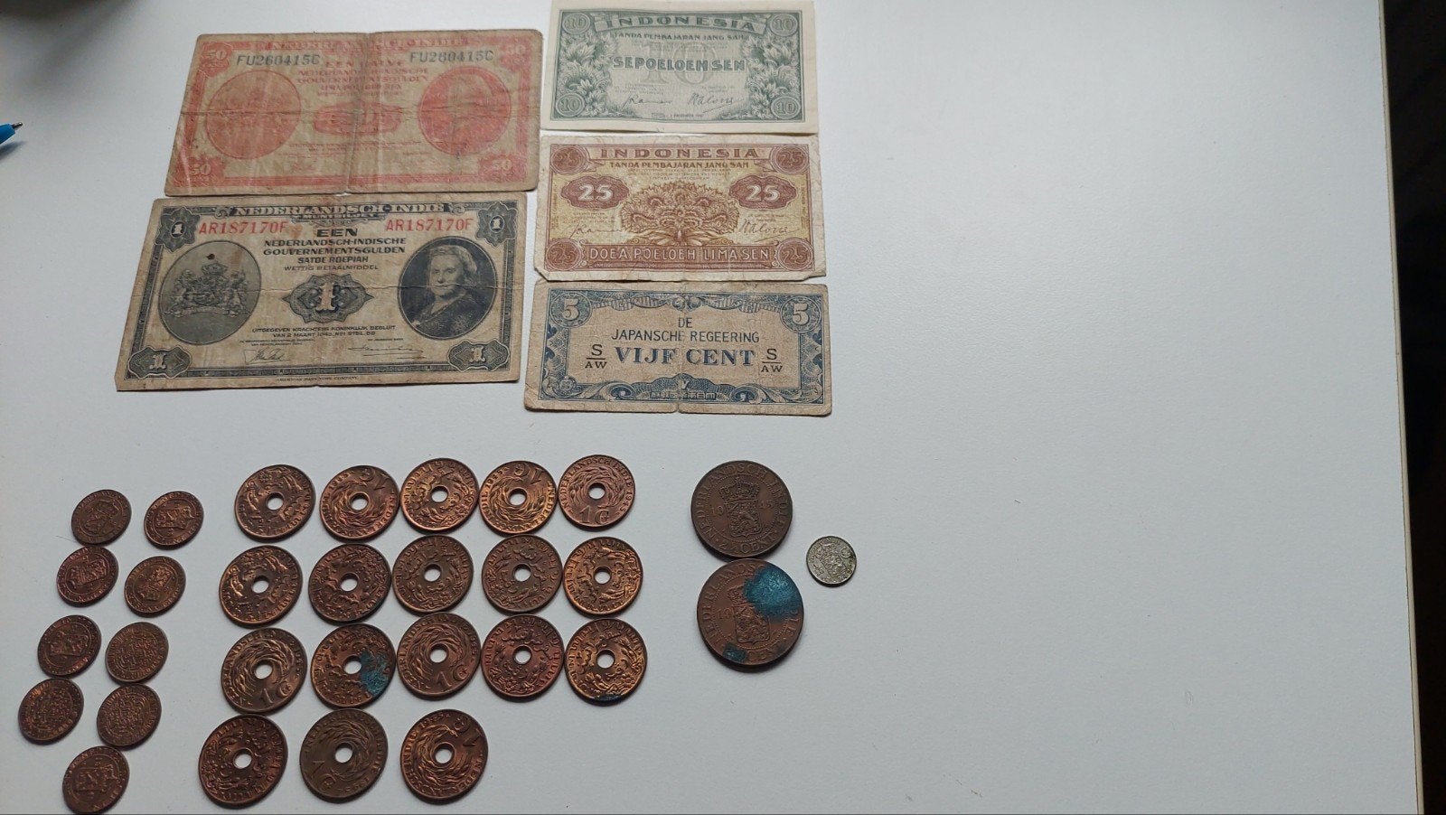Geld uit voormalig Nederlands Indie, Ophalen of Verzenden, Nederland, Munten