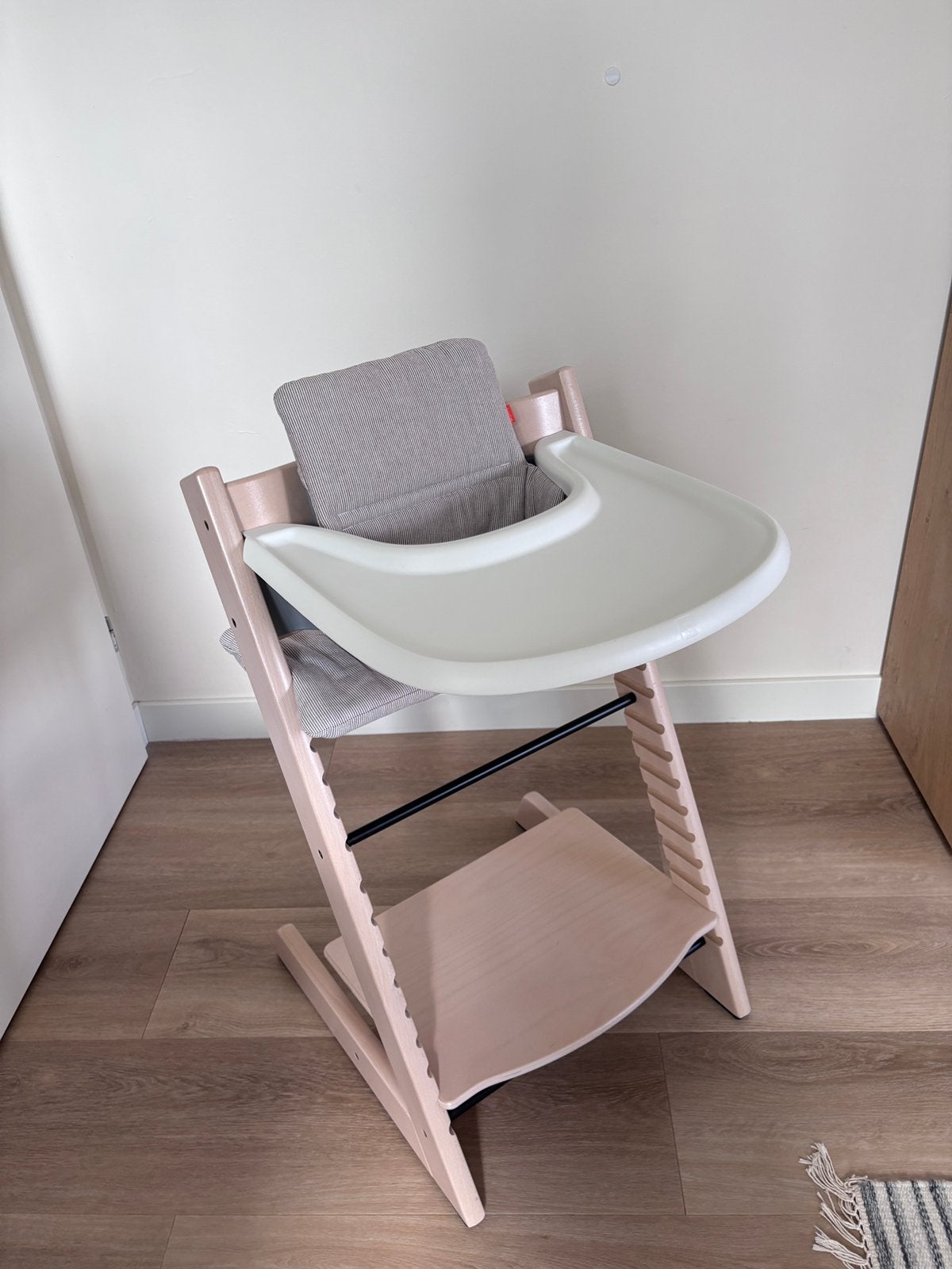 Stokke trip trap kinderstoel inclusief babyset, Ophalen, Zo goed als nieuw, Meegroeistoel
