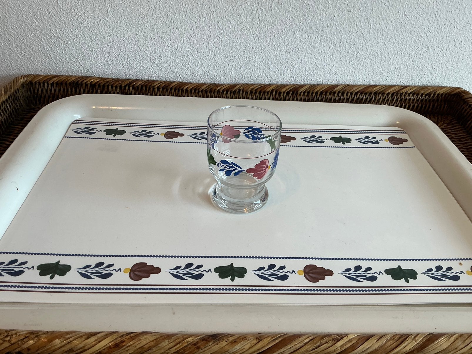 Boerenbont( Limonade glas op voet van het oude glas servies), Ophalen of Verzenden