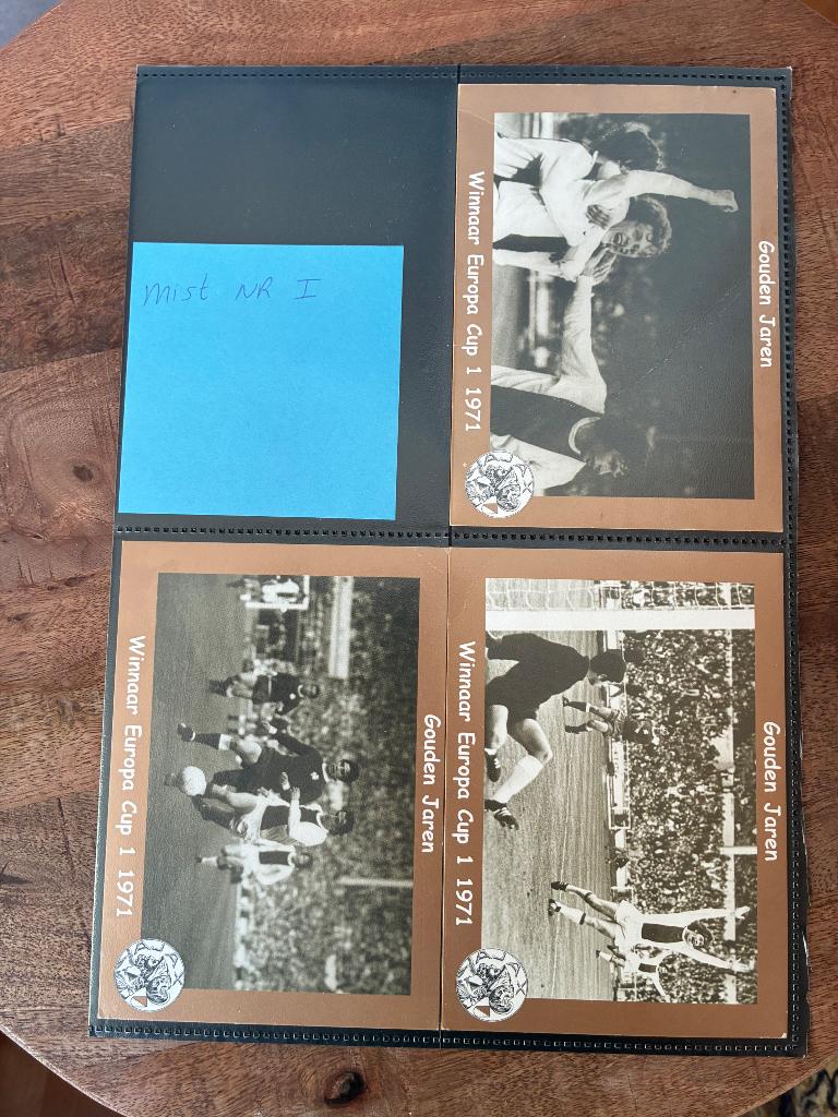 Ajax ansichtkaarten De Gouden jaren, Ophalen of Verzenden, Zo goed als nieuw, Ajax, Spelerskaart