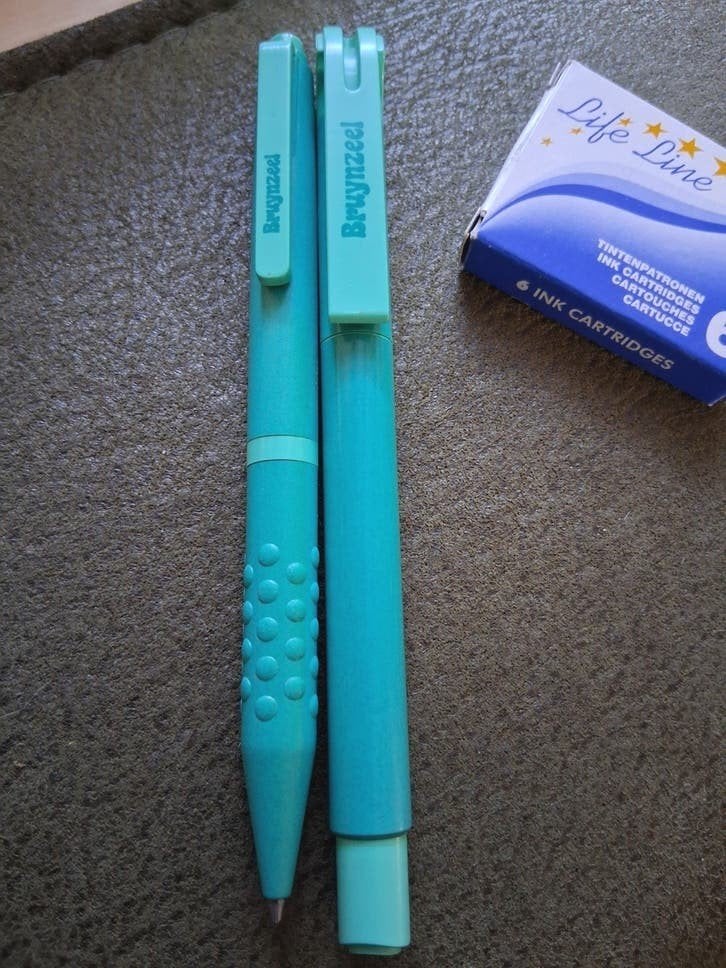 Vintage Bruynzeel pennenset balpen en vulpen gratis inkt, Verzamelen, Pennenverzamelingen, Ophalen of Verzenden, Zo goed als nieuw