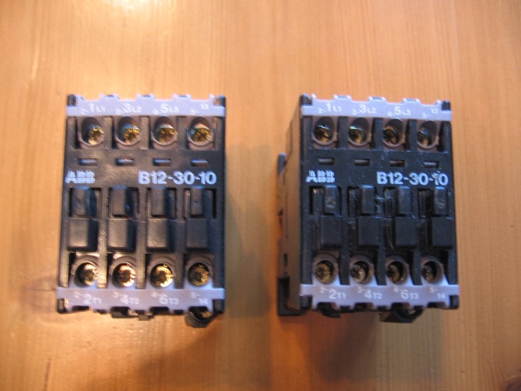 ABB/BBC magneetschakelaar B12-30-10 en B12-30-01 relais., Verzenden, Gebruikt