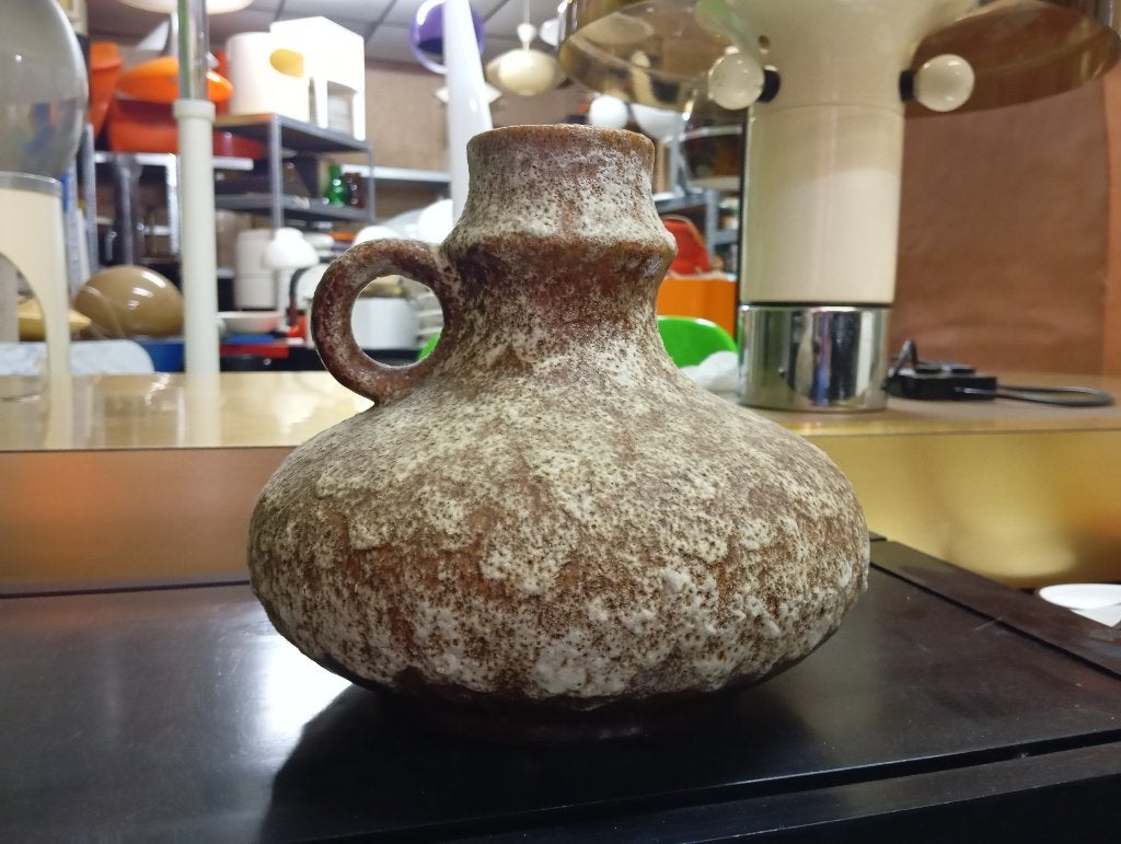 bolvaas 20 cm jaren 70 West Germany keramiek retro 1970s, Ophalen of Verzenden