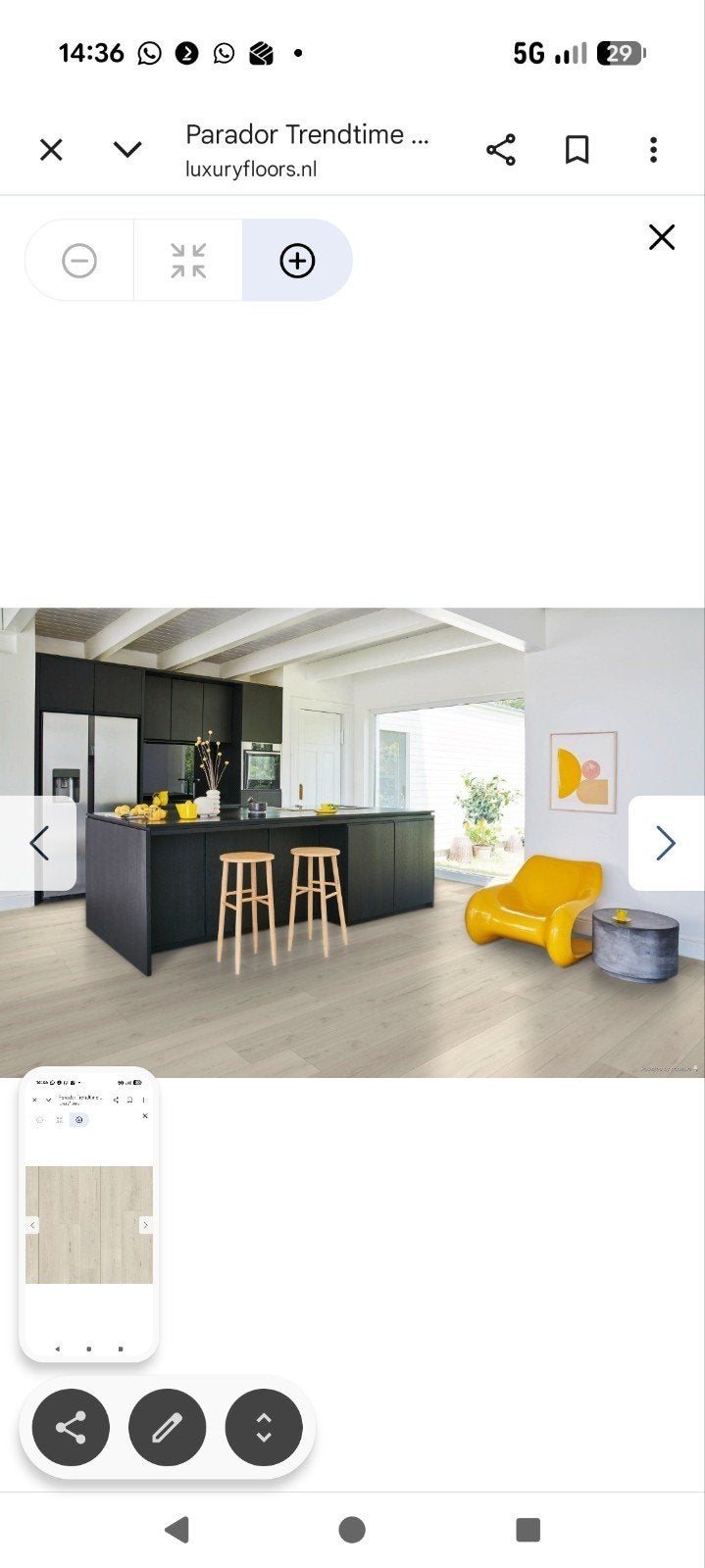 parador laminaat ashkada wit gekalkt, Ophalen, 50 tot 150 cm, Nieuw, 10 m² of meer