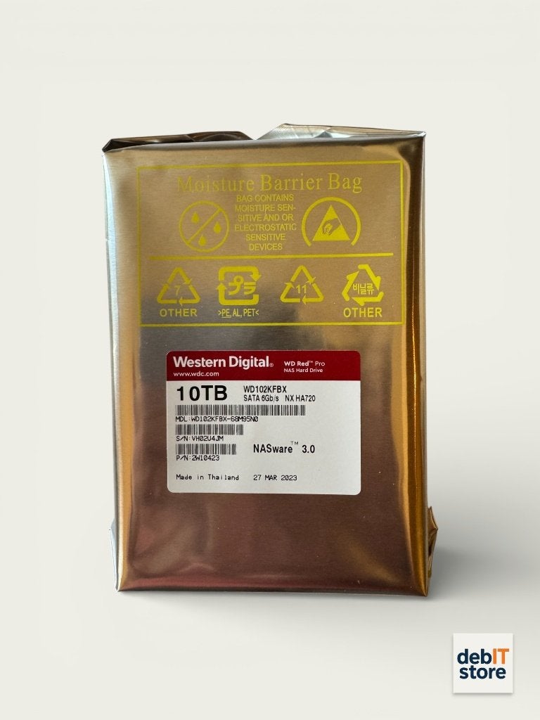 WD Red Pro 10tb NAS HDD - WD102KFBX (Nieuw), 10tb, Server, Nieuw, Info@debitstore.nl