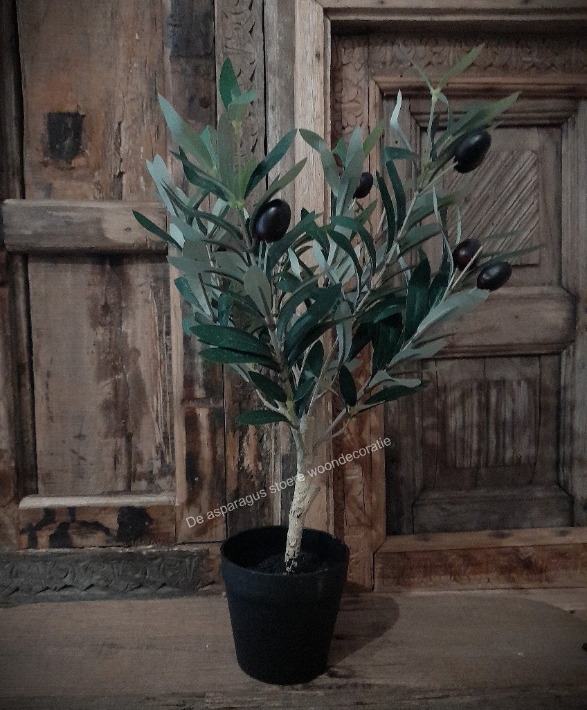 NIEUW Kunst olijfboompje, Binnen, Groen, Kunstplant, Nieuw