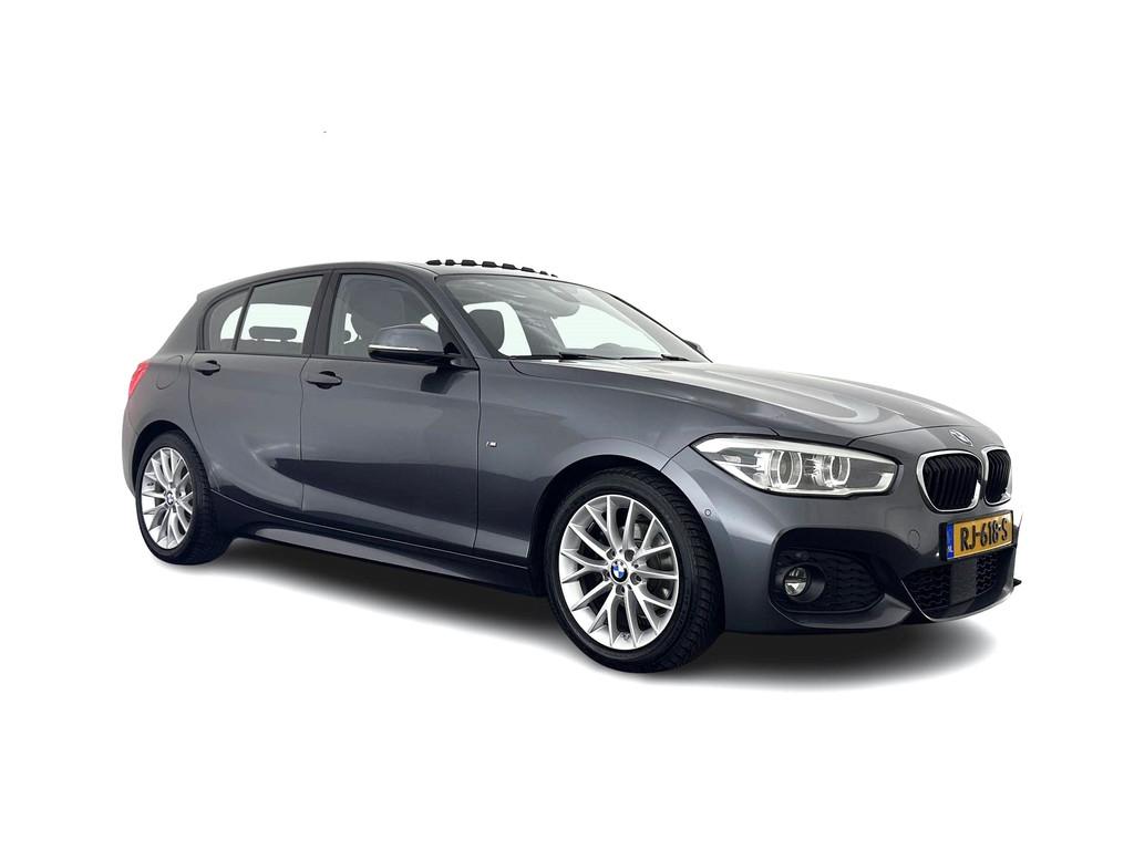 BMW 1-serie 118d M-Sportpack Executive Aut. *PANO | ALCANTAR, 150 pk, Origineel Nederlands, Zilver of Grijs, 154 €/maand