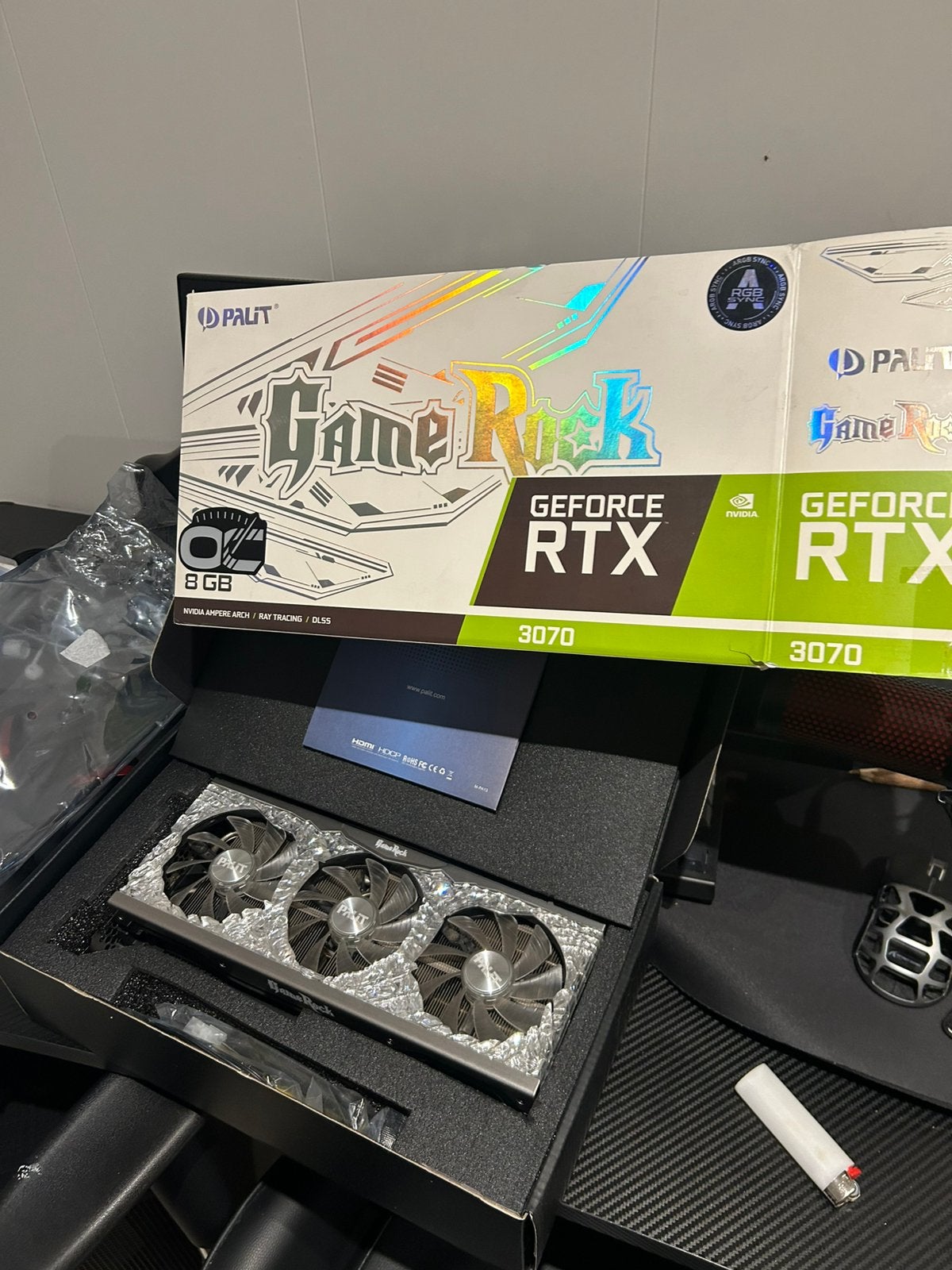 RTX 3070 GameRock 8GB GDDR6, Computers en Software, GDDR6, PCI-Express 4, Ophalen of Verzenden, Zo goed als nieuw
