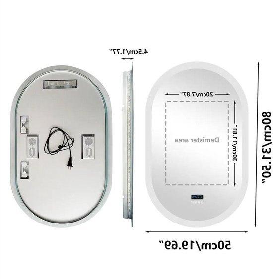 Badkamerspiegel – Ovale Spiegel – LED Spiegel, Corvance B.V., Verzenden, Nieuw, Corvancebol@gmail.com