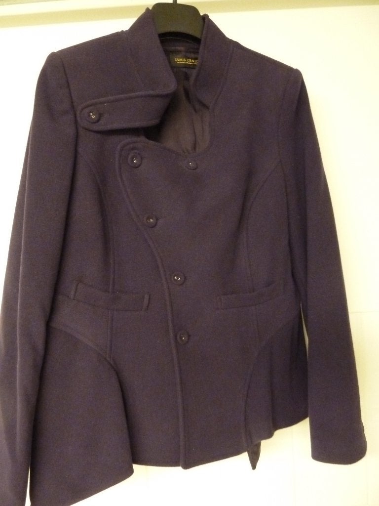SAM & DIAGO JAS MAAT 46 VALT ALS 44 NIEUW PAARS WOL, Kleding | Dames, Jassen | Winter, SAM & DIAGO, Paars, Maat 42/44 (L), Nieuw
