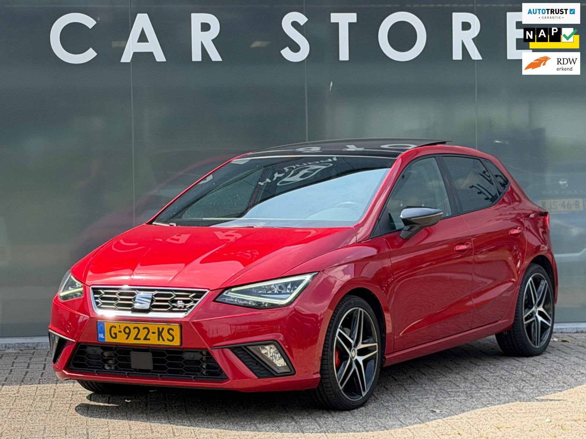 Seat Ibiza 1.0 TSI FR Pano LED Virtual Camera Beats Carplay, Gebruikt, 580 kg, 1072 kg, 116 pk