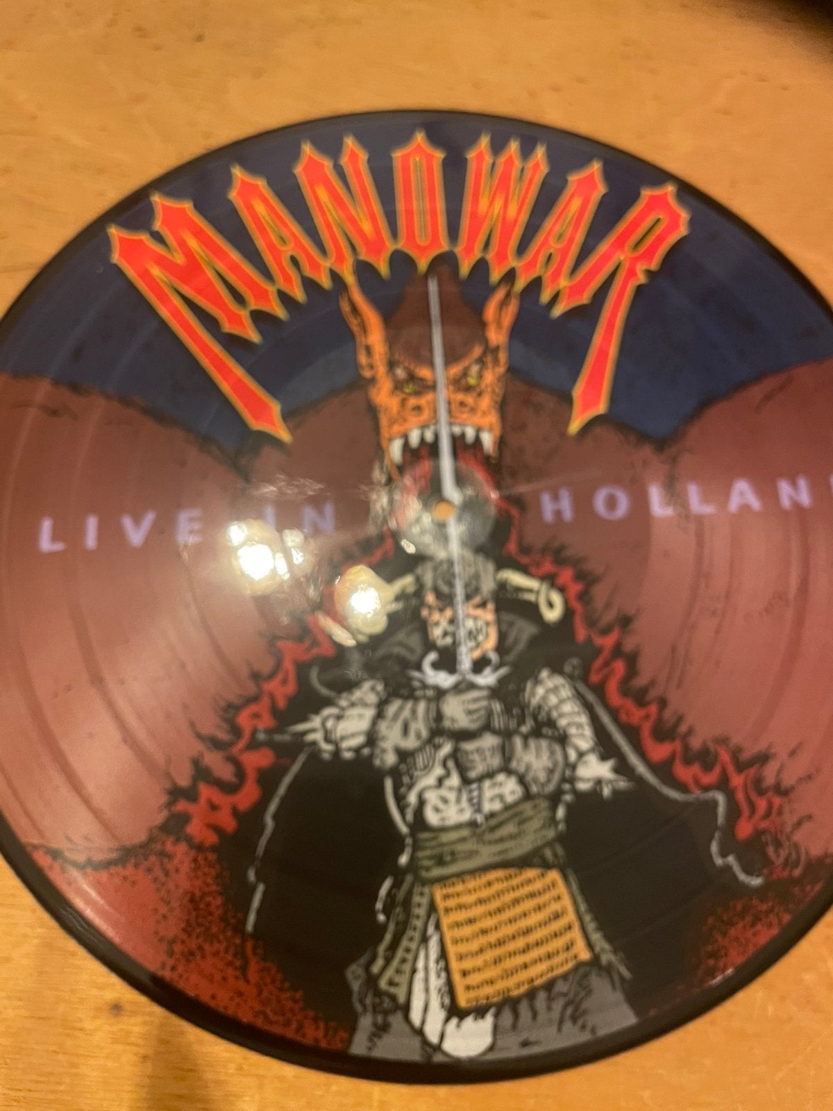Manowar - live in holland pdisc, Ophalen of Verzenden, Zo goed als nieuw