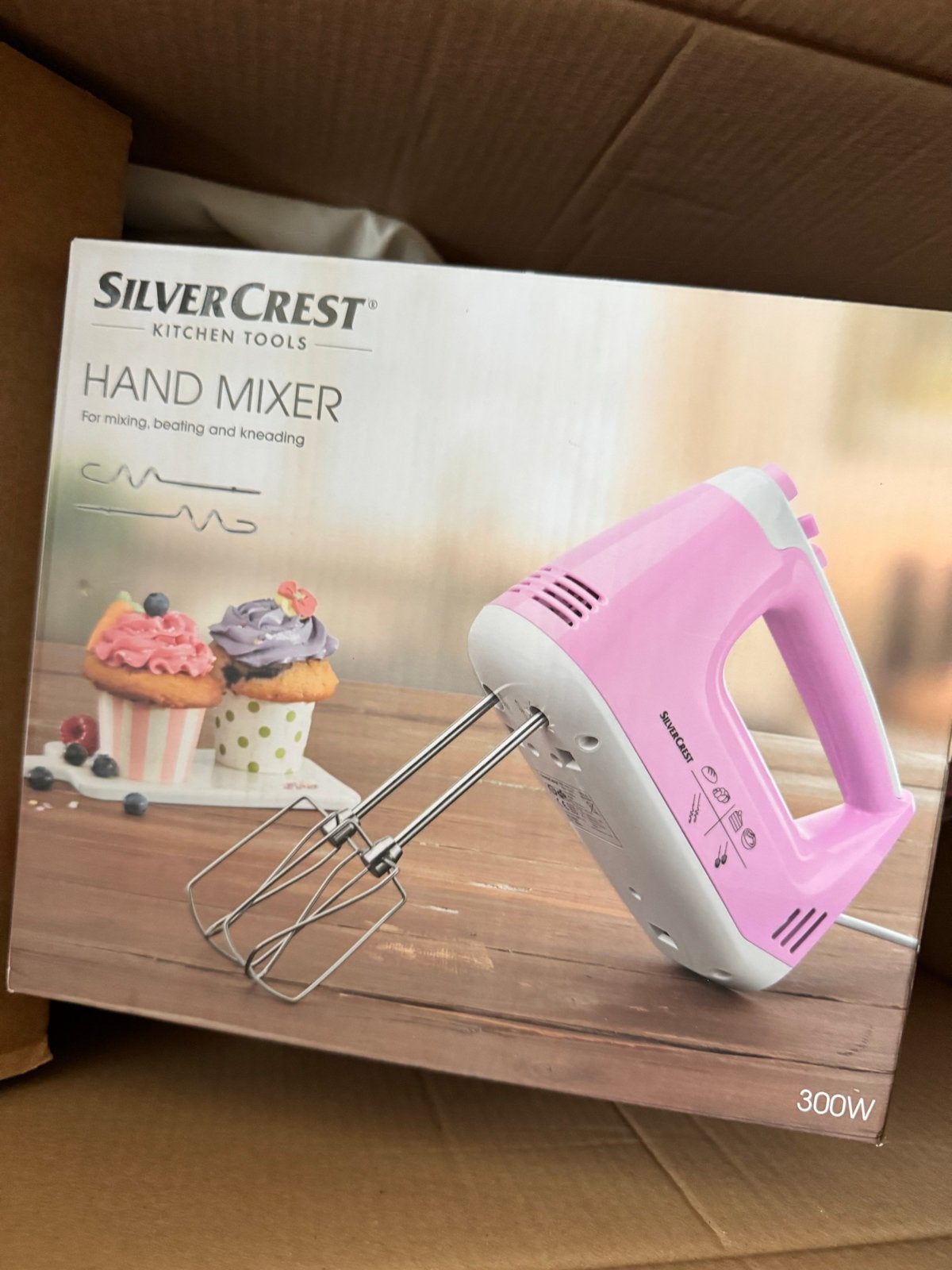 SilverCrest Handmixer - Roze (300W), Minder dan 1 liter, Ophalen of Verzenden, Gebruikt, 3 snelheden of meer