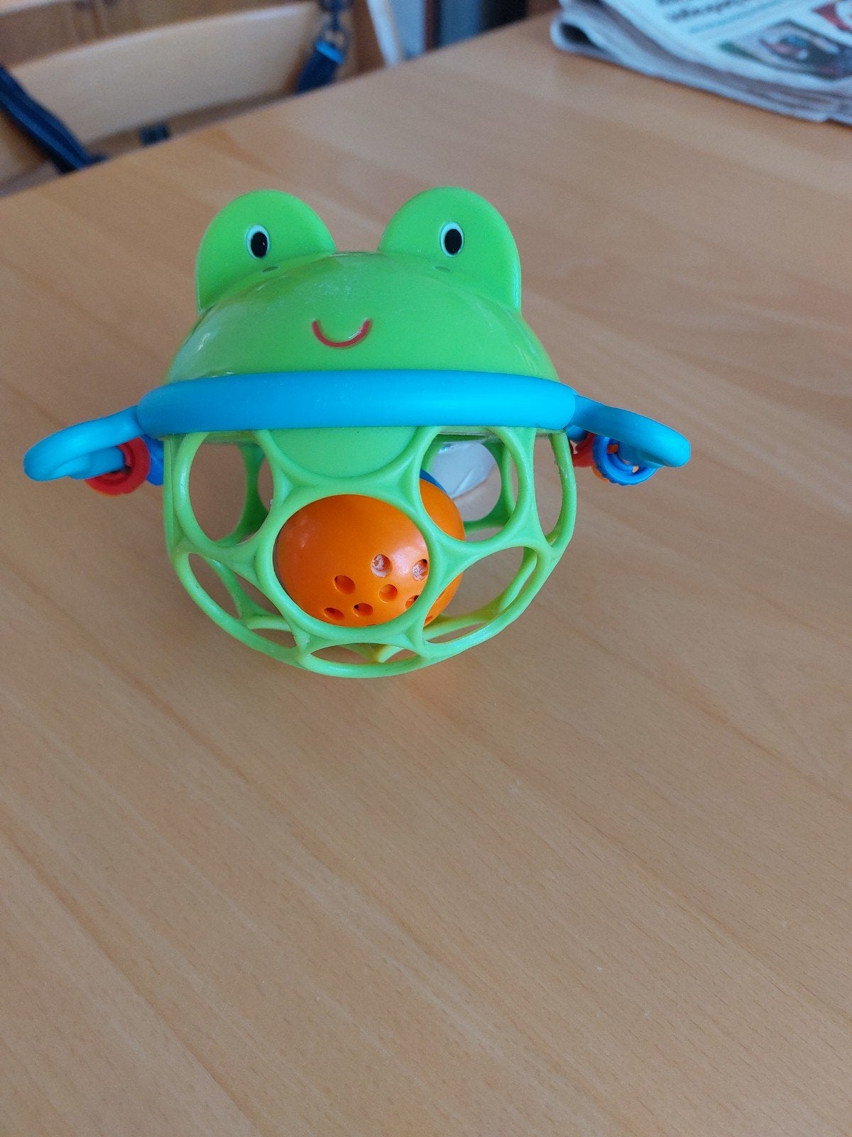 Oball rammelaar. Kikker hardgroen, Ophalen of Verzenden, Zo goed als nieuw, Mobiel
