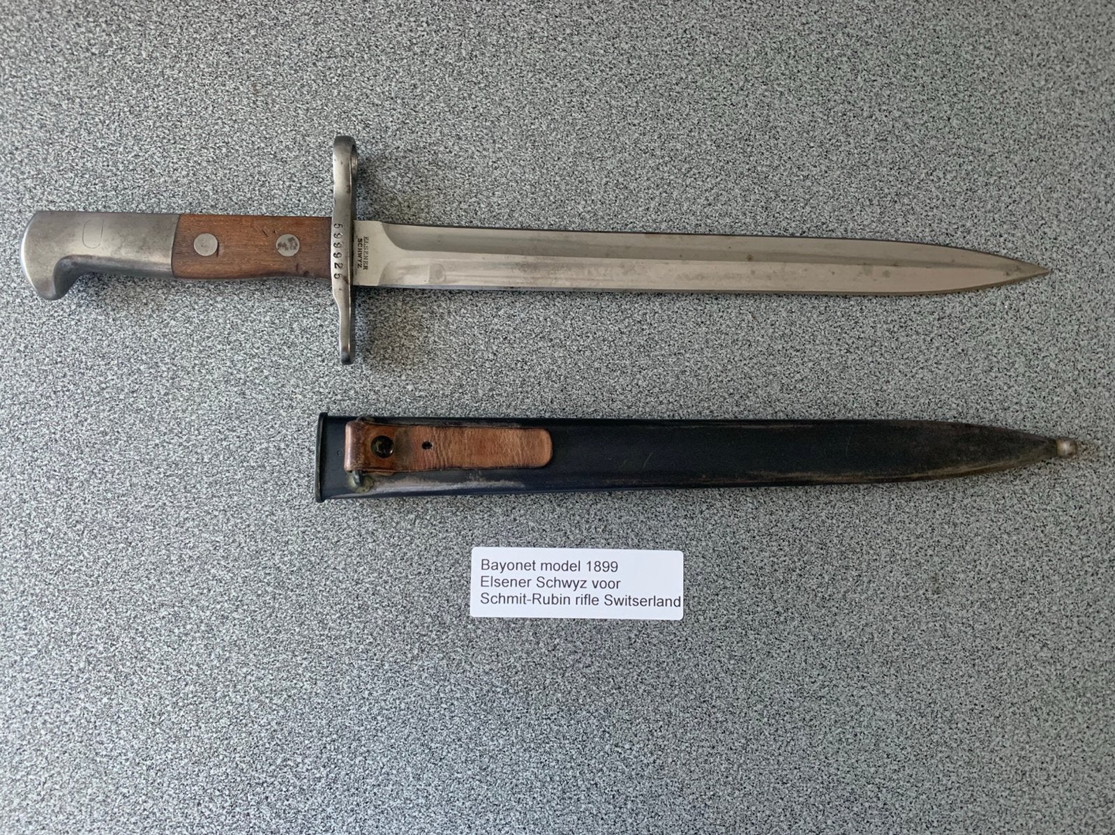 Zwitserland Bajonet, Verzamelen, Ophalen of Verzenden, Landmacht, Overige gebieden, Mes of Dolk