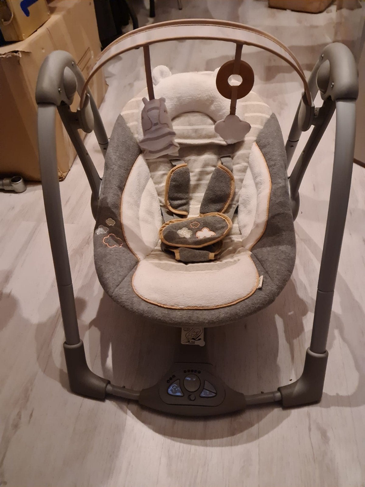 Ingenuity Swing 'n Go Deluxe Baby Swing - Draagbaar, Ophalen of Verzenden, Zo goed als nieuw